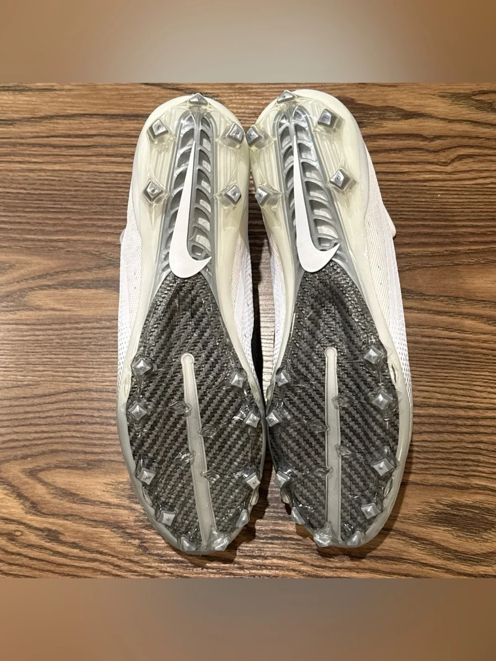 Size 14 Nike Vapor Untouchable Pro 3 Football Cleats White Silver 917165-112